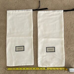 Gucci shoe dust bags